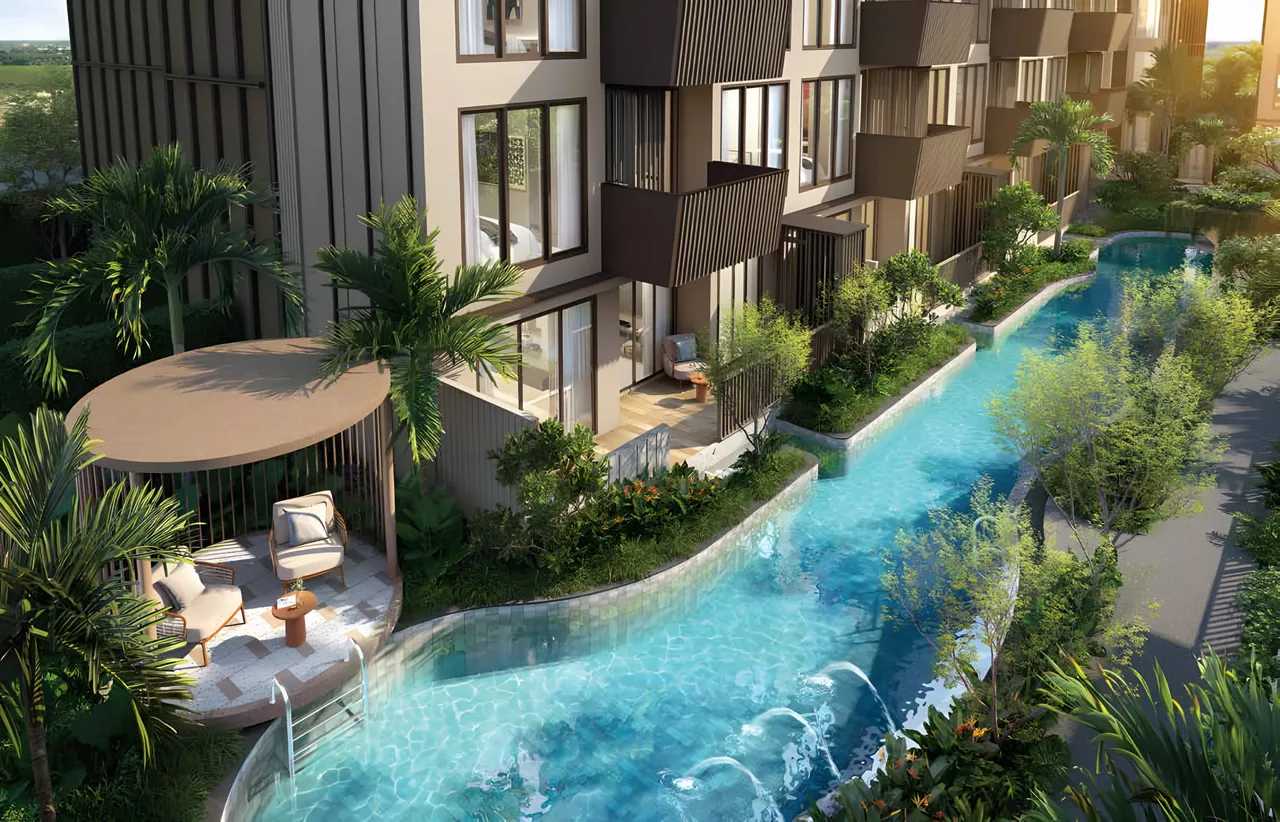 Appartement en rez-de-chaussée avec accès direct à la piscine