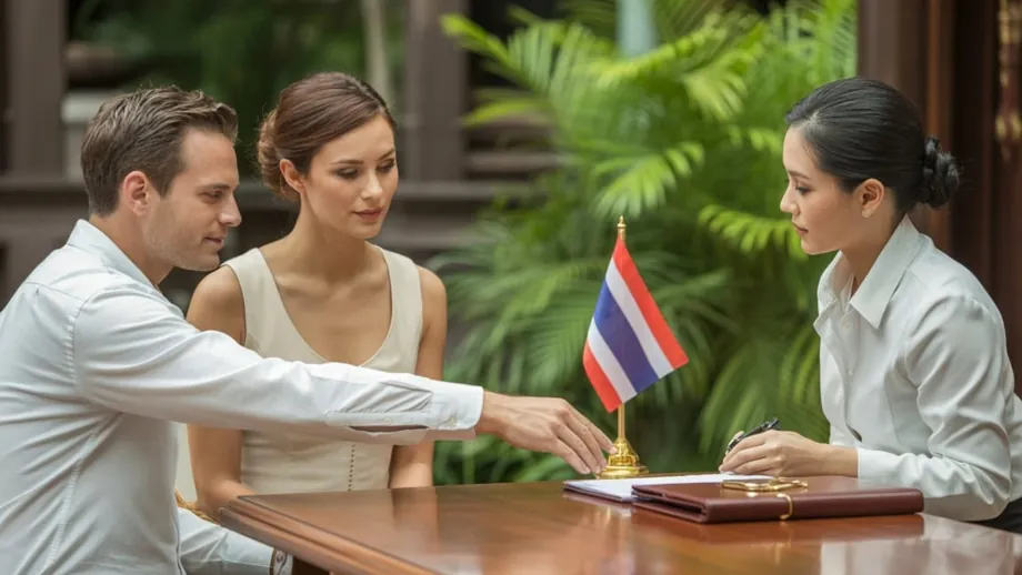 Signature d'un contrat immobilier en Thaïlande
