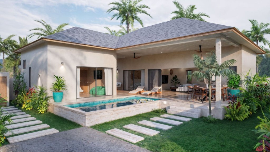 Villa Palm Trees