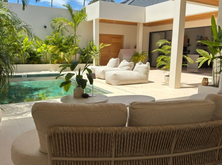 South West Villa à Lamai, Koh Samui — villa moderne 3 chambres en pleine propriété chanote avec piscine privée