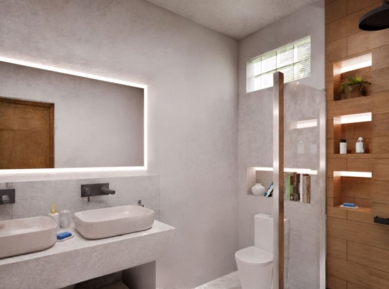 Salle d'eau d'une villa 3 chambres à vendre à Baan Dao, centre de Lamai, Koh Samui