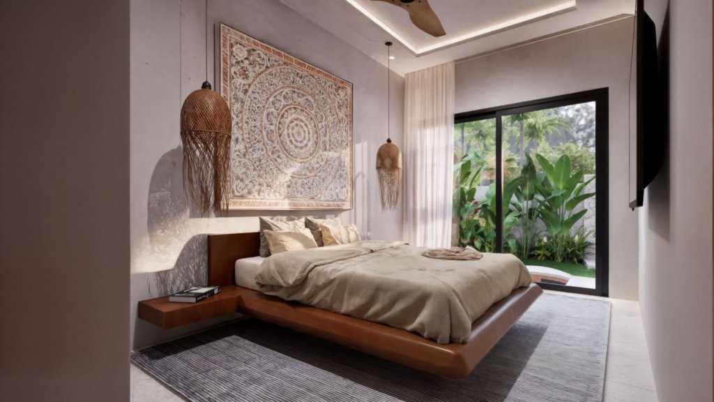 Chambre d'une villa 3 chambres à vendre à Baan Dao, centre de Lamai, Koh Samui