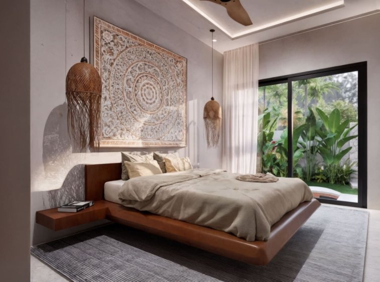 Chambre d'une villa 3 chambres à vendre à Baan Dao, centre de Lamai, Koh Samui