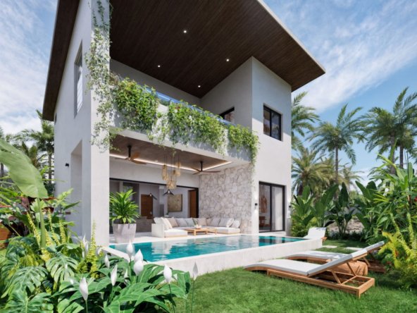 Villa 3 chambres avec piscine à vendre à Baan Dao, centre de Lamai, Koh Samui