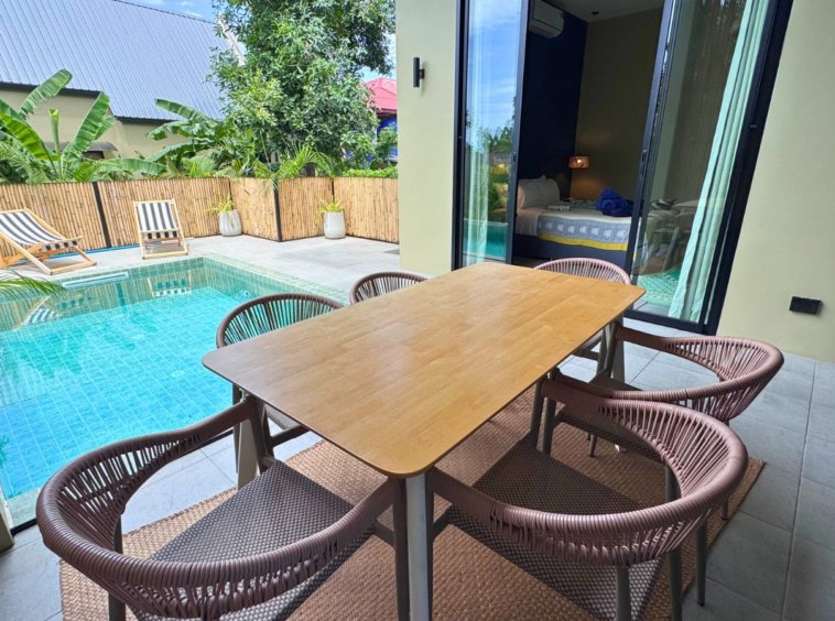 Terrasse et piscine privée de la Villa Il Segreto