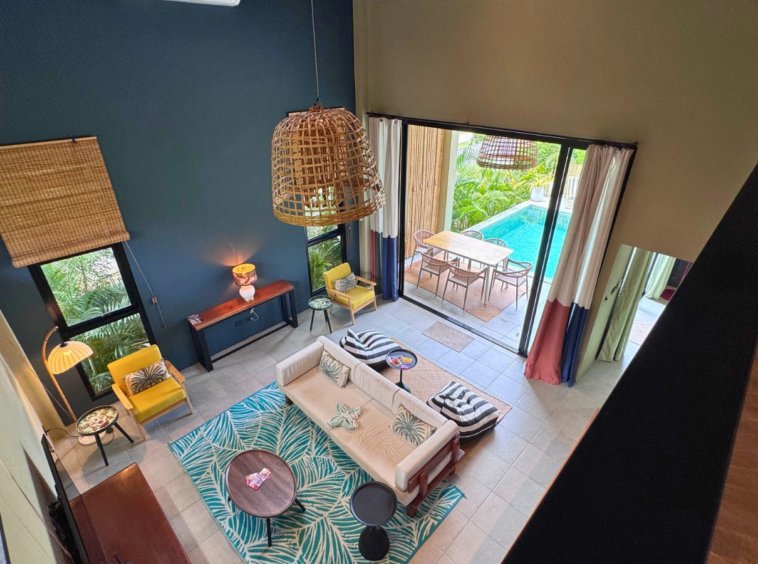 Vue depuis la mezzanine de la Villa Il Segreto