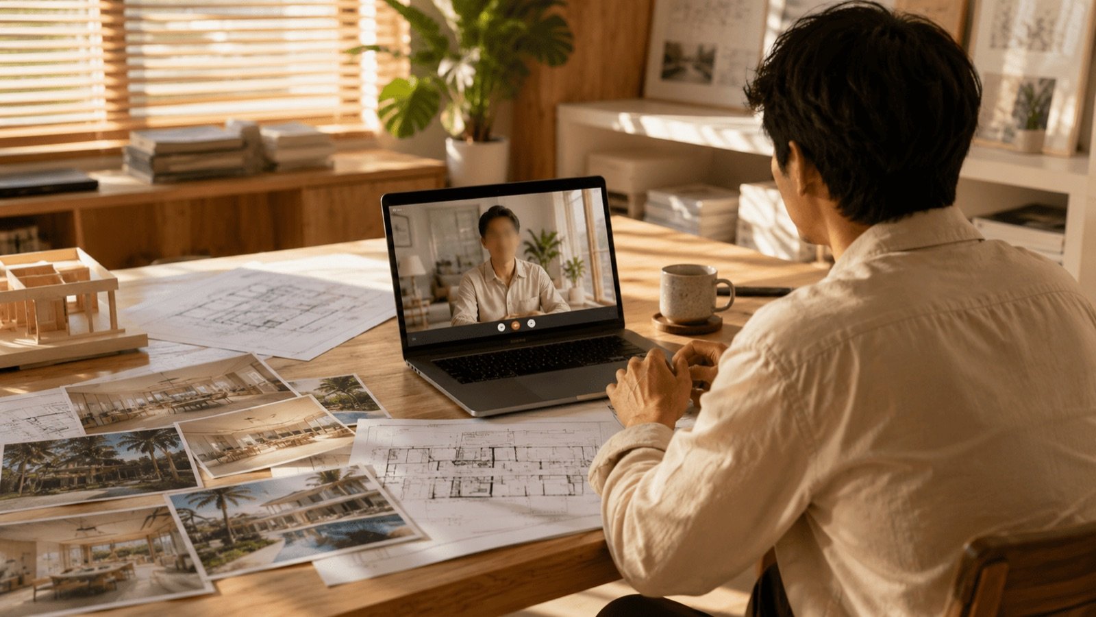 Brief en visio d'un projet de rendus 3D avec plans et références