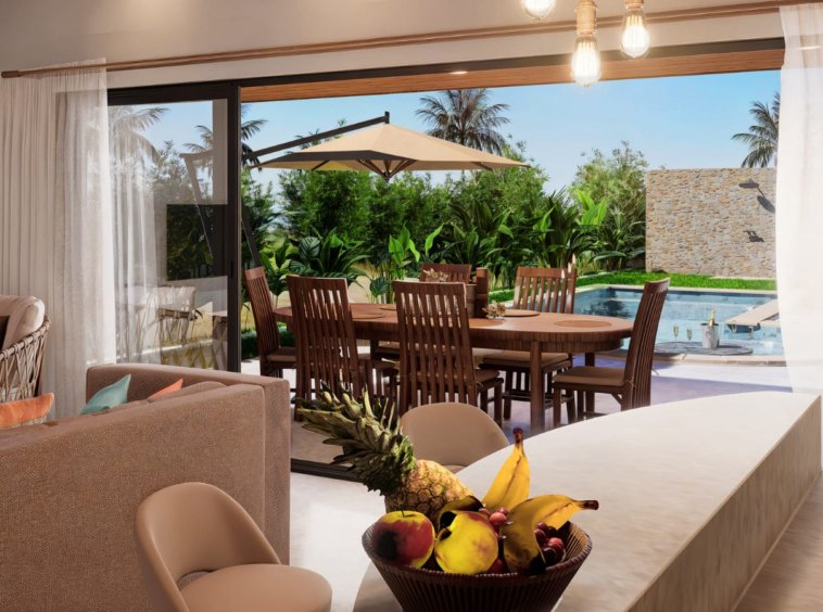 Rendu 3D de l'intérieur de la Villa B2 Eden Land
