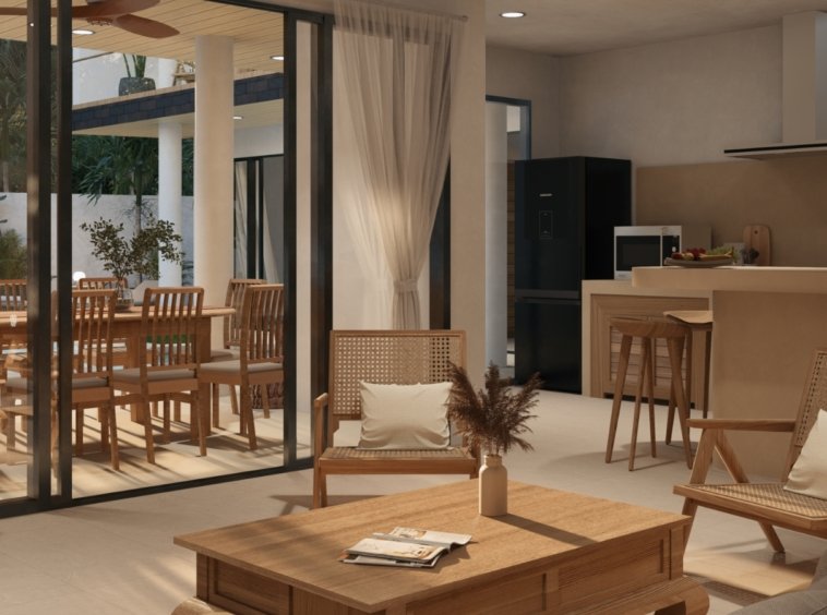 Rendu 3D de l'intérieur de la Villa River 3