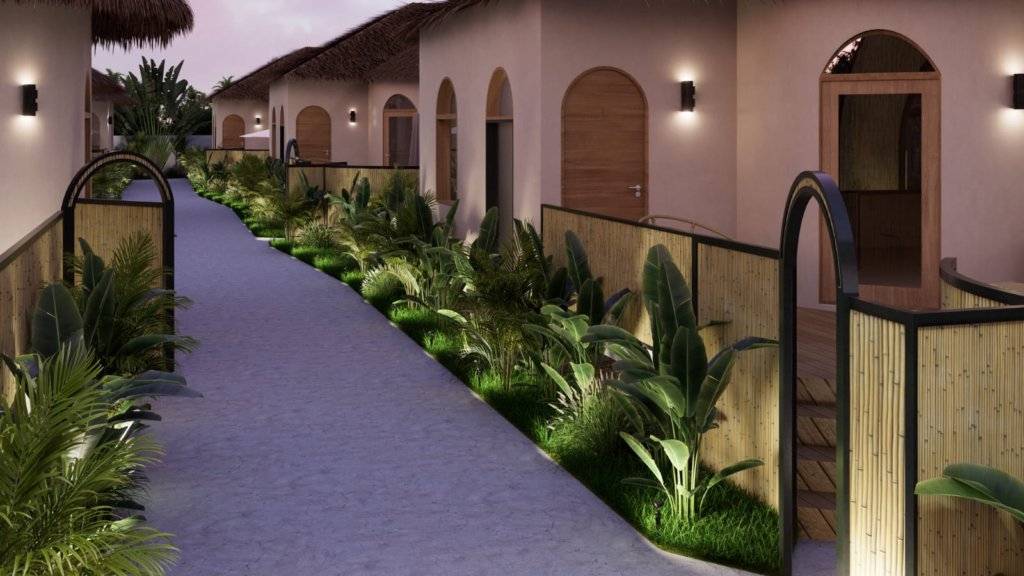 Rendu 3D du projet de villas Coco Land à Lamai, Koh Samui