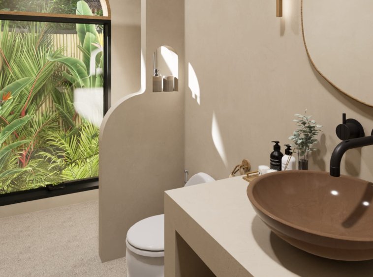 Rendu 3D de la salle de bain de la Villa Coco 3