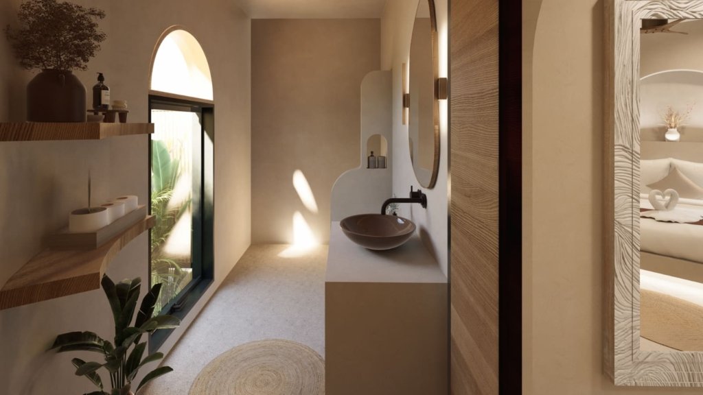 Rendu 3D de la douche de la Villa Coco 5