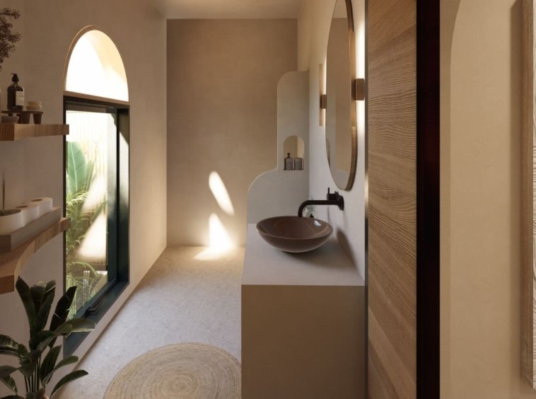 Rendu 3D de la douche de la Villa Coco 5