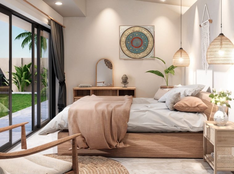Rendu 3D de la Villa B2 Eden Land, espace intérieur