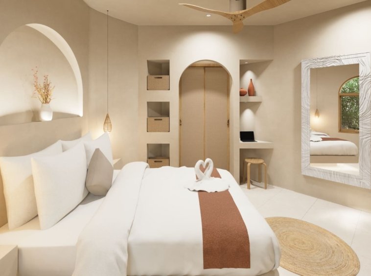 Rendu 3D d'une chambre de la Villa Coco 3