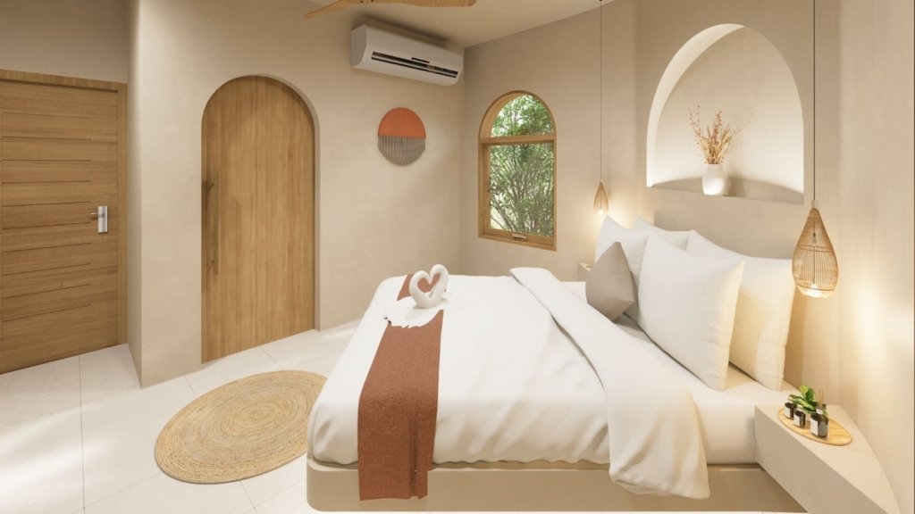 Rendu 3D de la seconde chambre de la Villa Coco 5