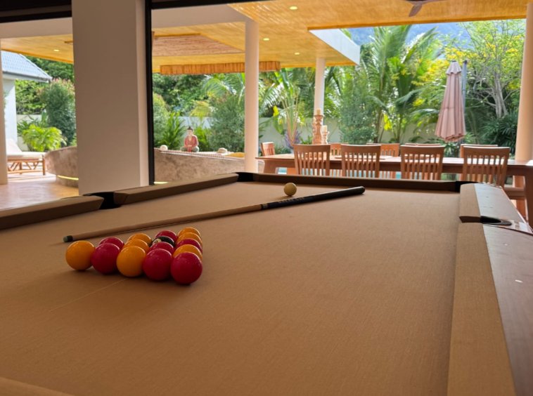 Salle de billard de la Villa Sunny Ban