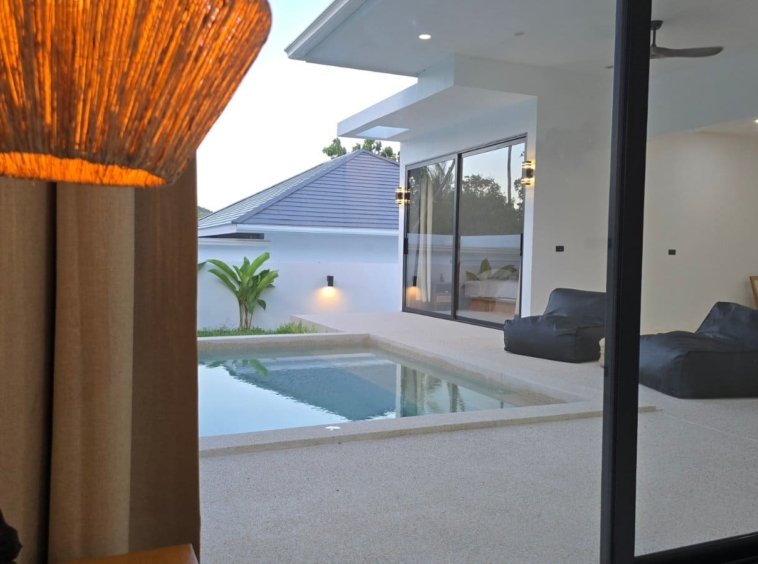Terrasse de la Villa Ankaa de nuit
