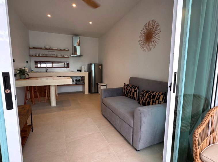 Pièce de vie de la villa 1 chambre à Maenam