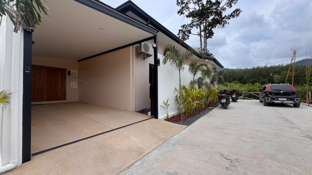 Parking couvert de la Villa Chana 3 chambres