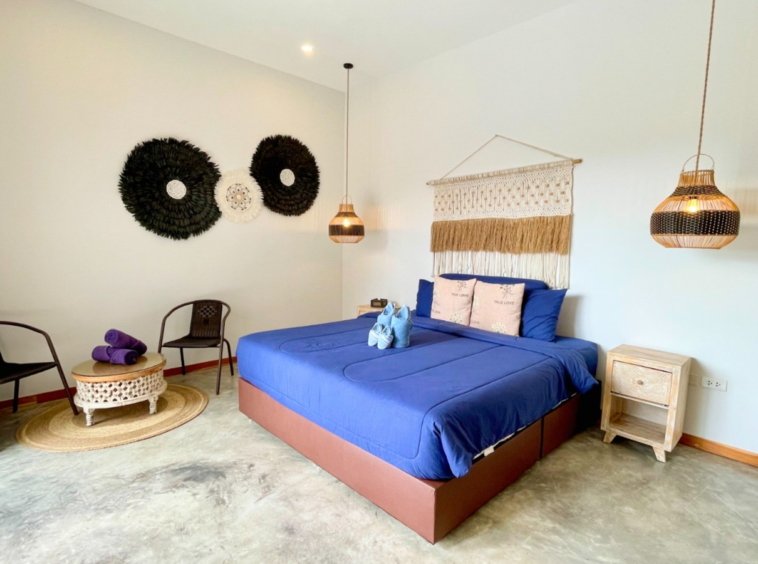 Deuxième chambre de la Villa An Se Ju avec macramé