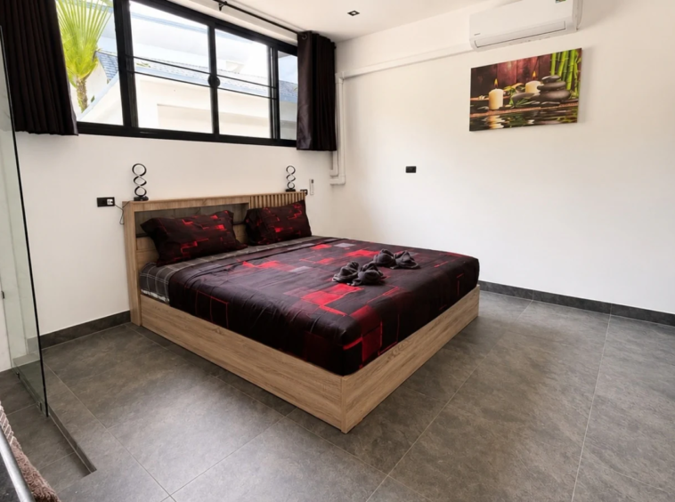 Chambre climatisée de la Villa Azura à Koh Samui